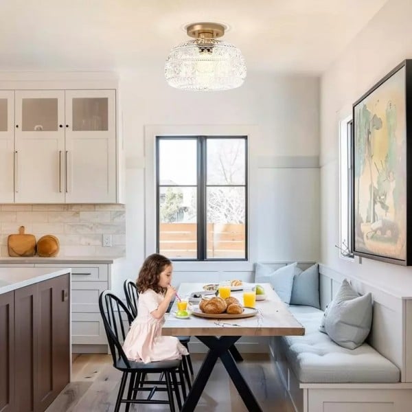 Vintage Solid Colour Glass Recessed Ceiling Lamp S201