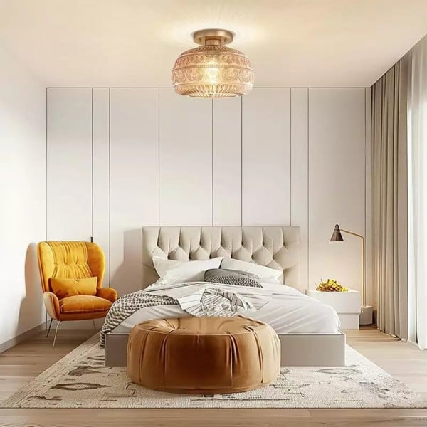 Vintage Solid Colour Glass Recessed Ceiling Lamp S201