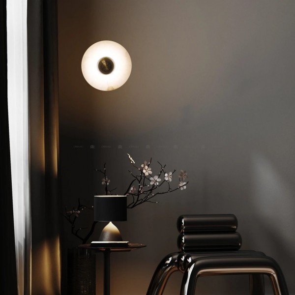 Creative Marble Rund Vägglampa M42