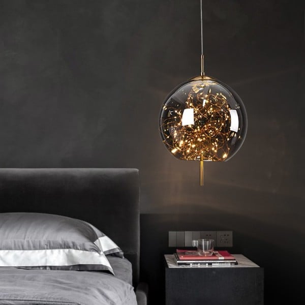 Scandinavian Cylinder Oval Glass Pendant Light M63