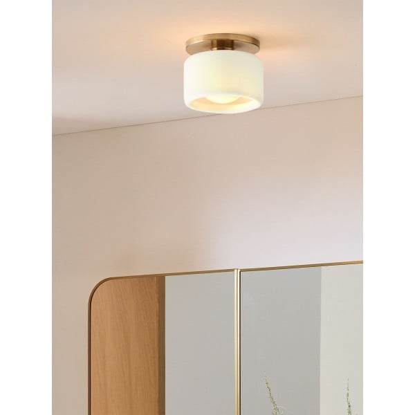 Cerova Elegant Round Porcelain Flush Mount Ceiling Light G86
