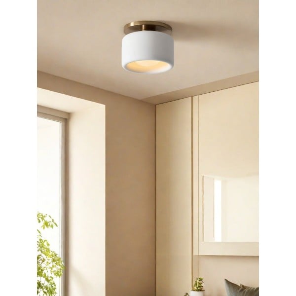 Cerova Elegant Round Porcelain Flush Mount Ceiling Light G86