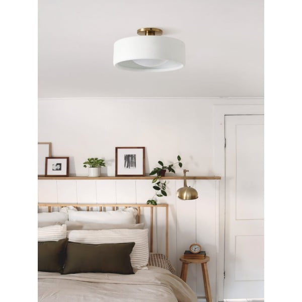 Cerova Elegant Round Porcelain Flush Mount Ceiling Light G86