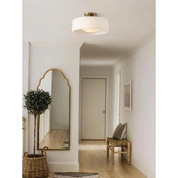 Cerova Elegant Round Porcelain Flush Mount Ceiling Light G86