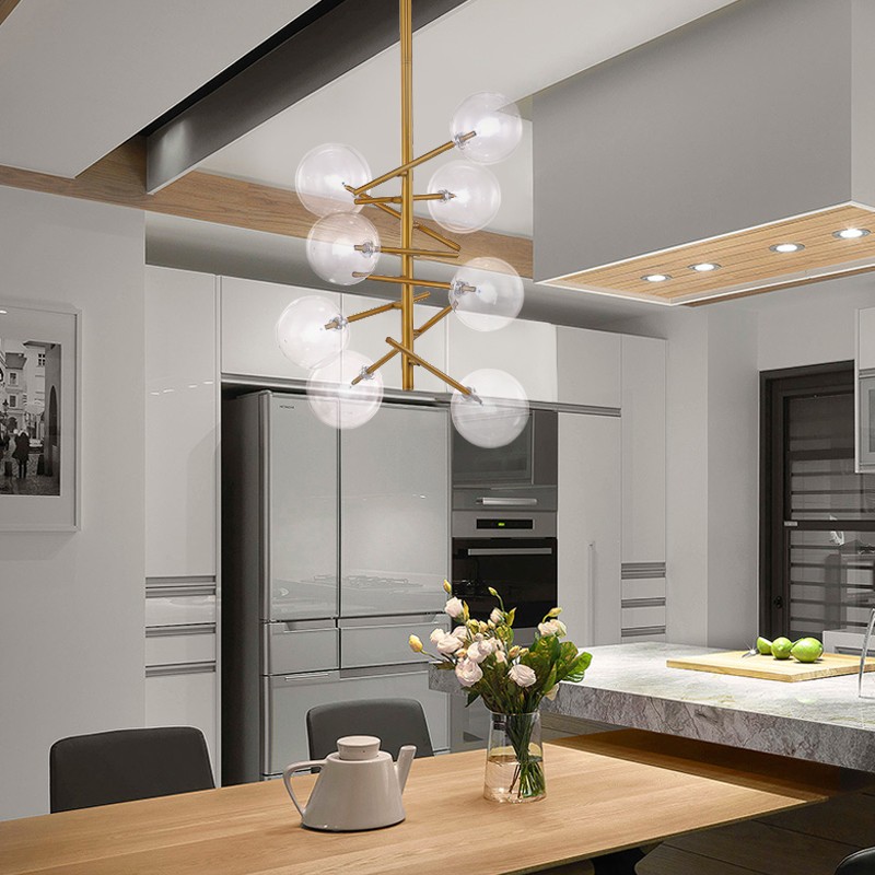 VERTICAL Ball Chandelier |Simig Lighting|Flush Mount Chandeliers