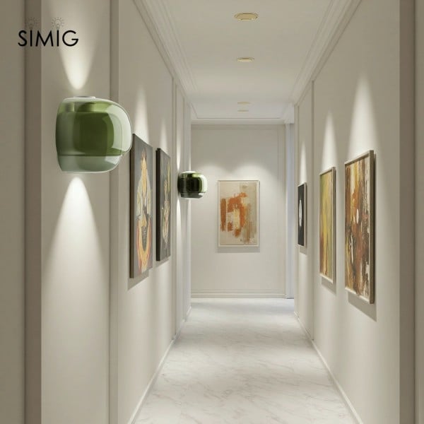 Layered Glass Wall Sconce for Warm Ambient Lighting S236