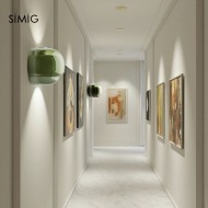 Layered Glass Wall Sconce for Warm Ambient Lighting S236