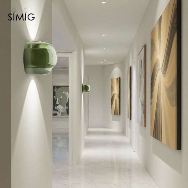 Layered Glass Wall Sconce for Warm Ambient Lighting S236