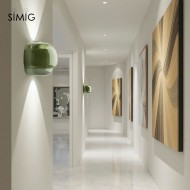 Layered Glass Wall Sconce for Warm Ambient Lighting S236