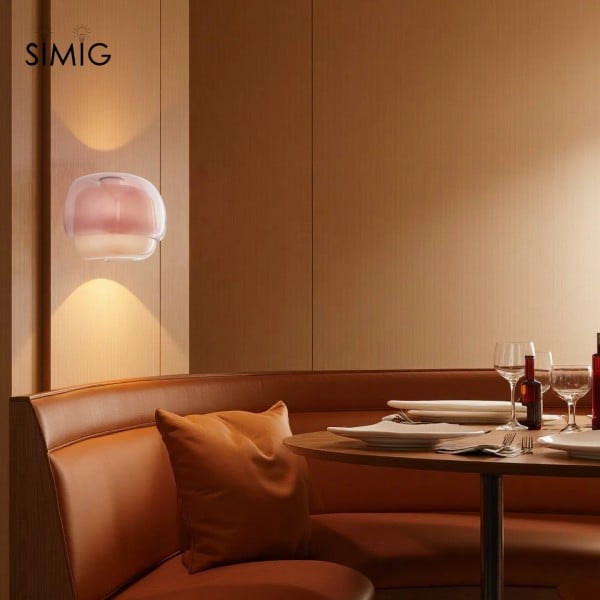 Layered Glass Wall Sconce for Warm Ambient Lighting S236