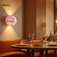 Layered Glass Wall Sconce for Warm Ambient Lighting S236