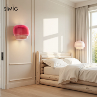 Layered Glass Wall Sconce for Warm Ambient Lighting S236