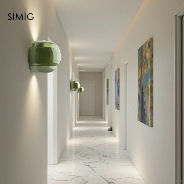 Layered Glass Wall Sconce for Warm Ambient Lighting S236