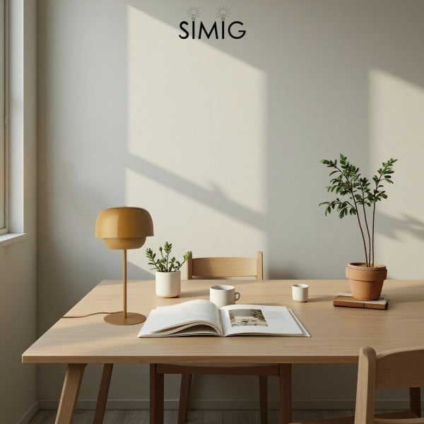 Clinco Minimalist Metal Dome Lamp ‑ Ambient Glow for Side Table S246