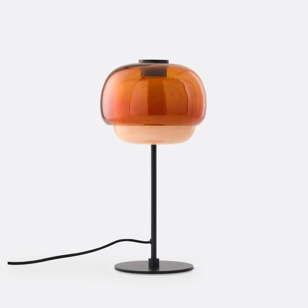 Contemporary Stack-Shade Glass Table Lamp for Ambient Lighting S249