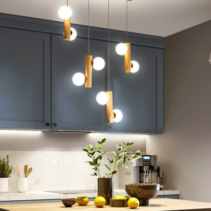 Drewniana lampa wisząca TWIG