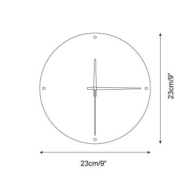 Travertine Clock Wall Lamp P079