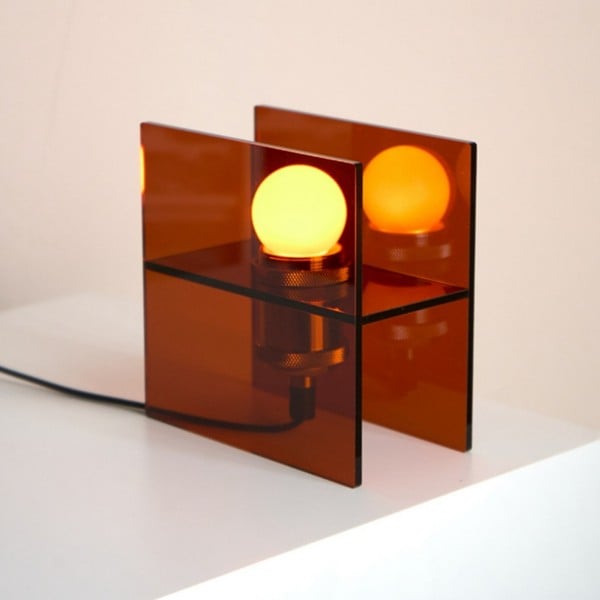 Afterglow Sunset Ocean Horizon Table Lamp - Modern Acrylic for Bedroom and Living Room S258