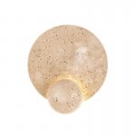 モダンなトラバーチンシリンダーウォールランプ - リビングルームの温かみのある光 S318