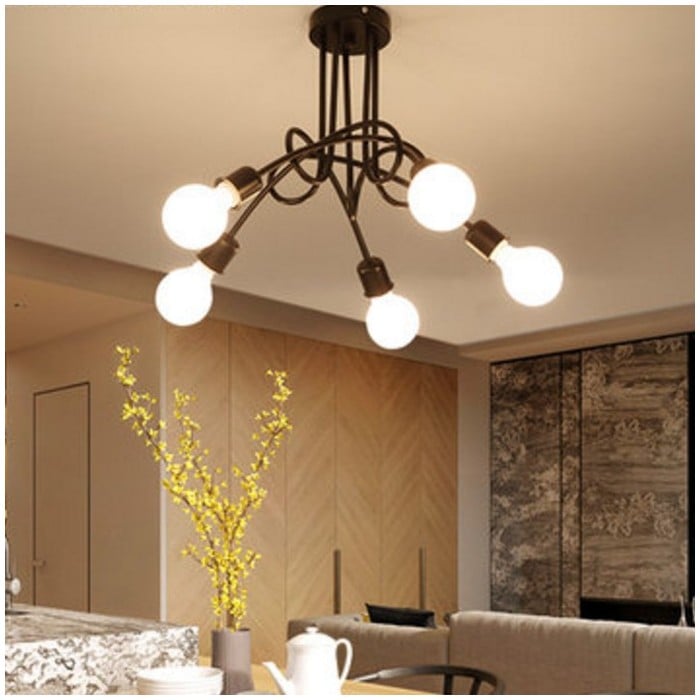 Twisted Stropní lampa TEXENA Spider