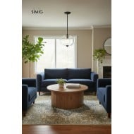 Eloise Vintage Glass Pendant Light - Elegant Design Semi-Flush Mount Light G53