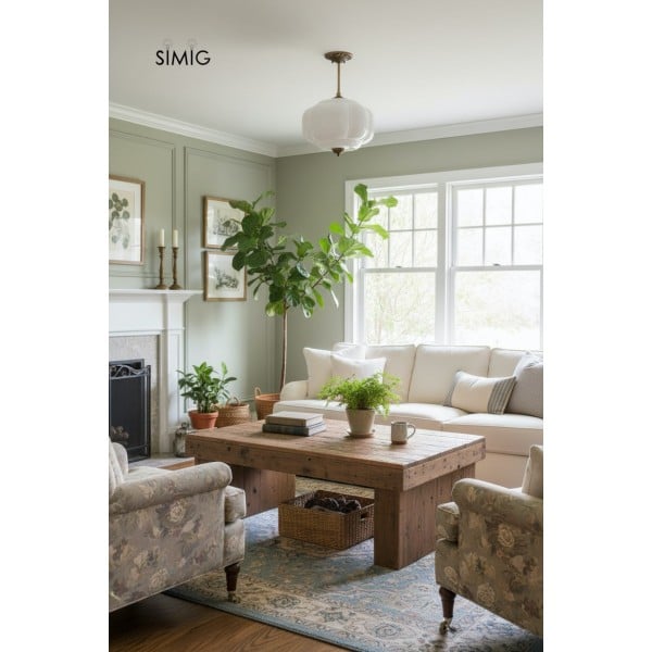 Eloise Vintage Glass Pendant Light - Elegant Design Semi-Flush Mount Light G53