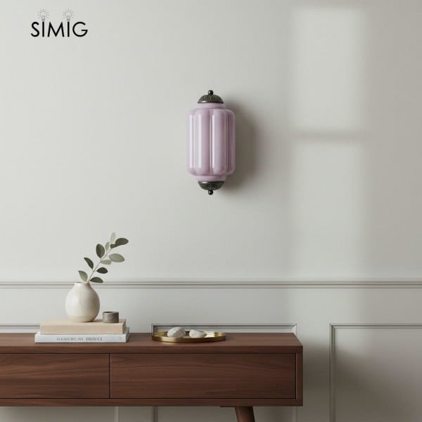 Vintage Eloise Glass Wall Light - Art Deco Style for a Chic Living Room G52