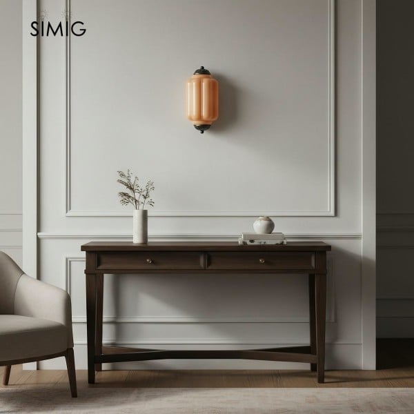 Vintage Eloise Glass Wall Light - Art Deco Style for a Chic Living Room G52