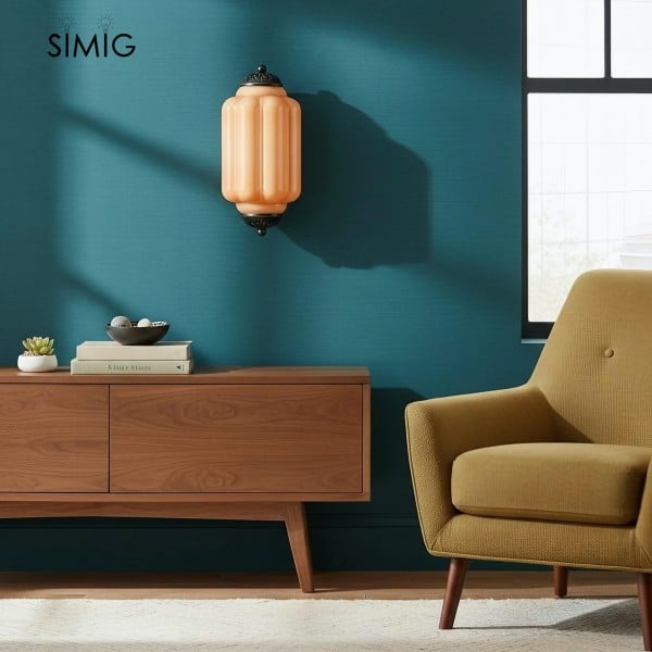 Vintage Eloise Glass Wall Light - Art Deco Style for a Chic Living Room G52