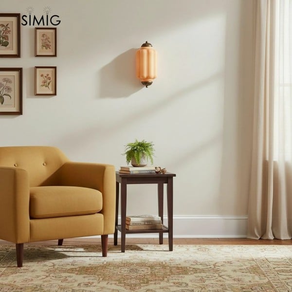 Vintage Eloise Glass Wall Light - Art Deco Style for a Chic Living Room G52