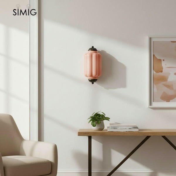 Vintage Eloise Glass Wall Light - Art Deco Style for a Chic Living Room G52