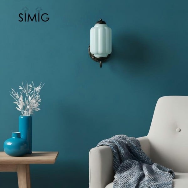 Eloise Vintage Glass Sconce - Elegant Art Deco Wall Lamp M486