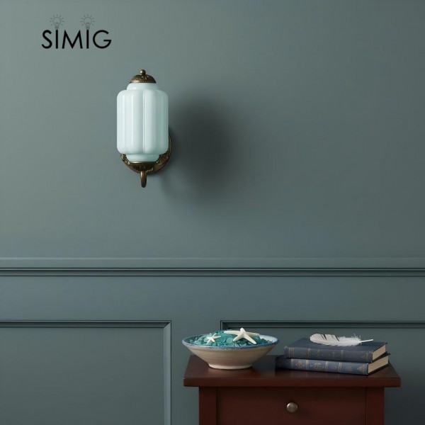 Eloise Vintage Glass Sconce - Elegant Art Deco Wall Lamp M486