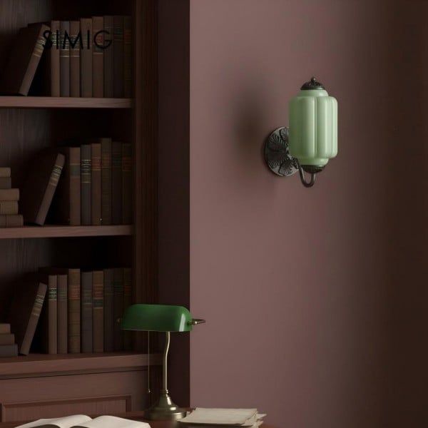 Eloise Vintage Glass Sconce - Elegant Art Deco Wall Lamp M486