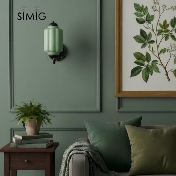 Eloise Vintage Glass Sconce - Elegant Art Deco Wall Lamp M486