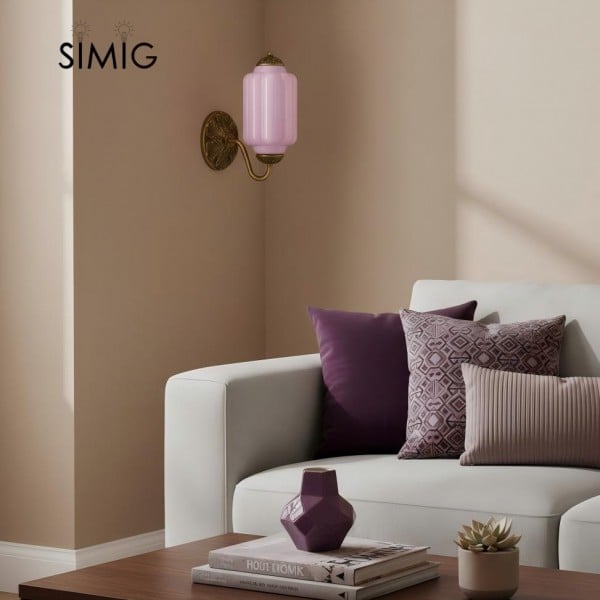 Eloise Vintage Glass Sconce - Elegant Art Deco Wall Lamp M486