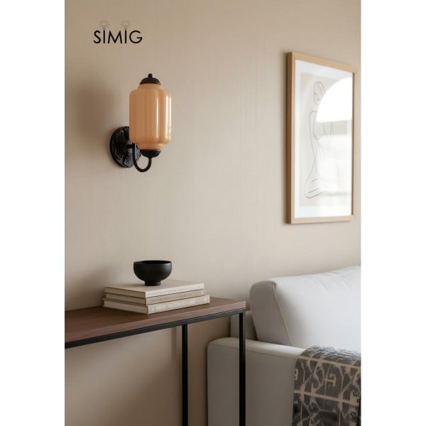 Eloise Vintage Glass Sconce - Elegant Art Deco Wall Lamp M486