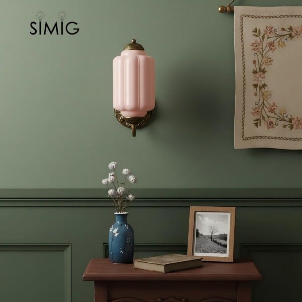 Eloise Vintage Glass Sconce - Elegant Art Deco Wall Lamp M486