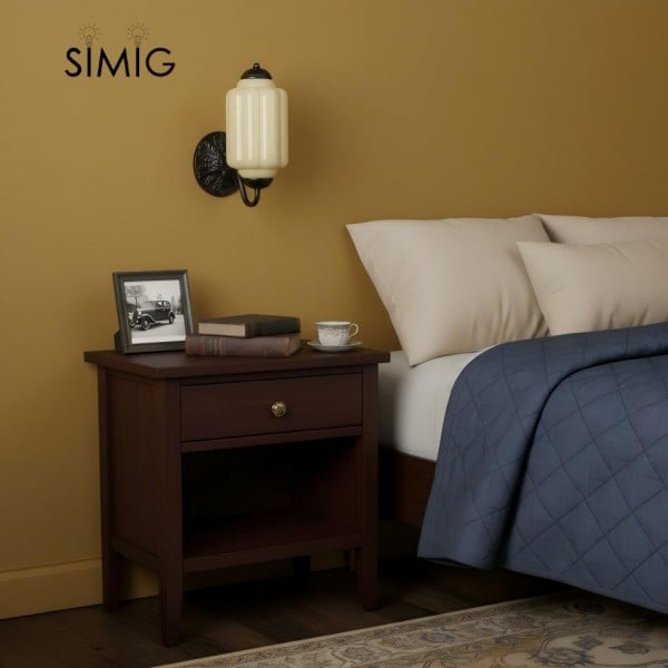 Eloise Vintage Glass Sconce - Elegant Art Deco Wall Lamp M486