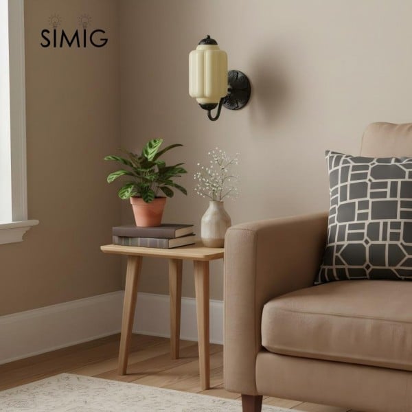 Eloise Vintage Glass Sconce - Elegant Art Deco Wall Lamp M486