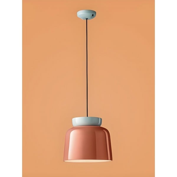 Fiesta Colorful Bowl-Shaped Pendant Light - Modern Ceramic for Dining Room T068