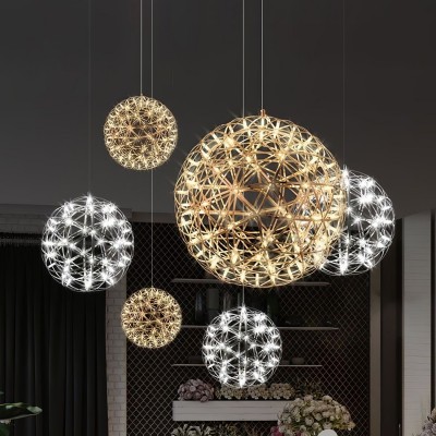 Silver Spark Ball Pendant Light T204
