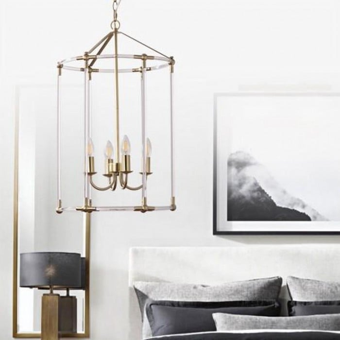 Minimalistische kooi hanglamp