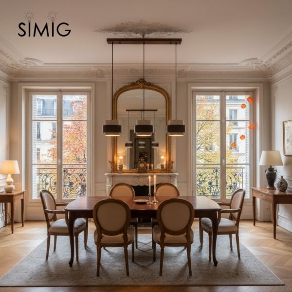 Natural Cylindrical Travertine Walnut Pendant Light M169