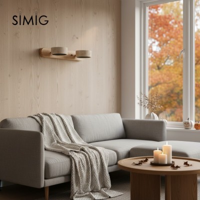 トラバーチンウォールナットダブルウォールライトバスルーム用 G115