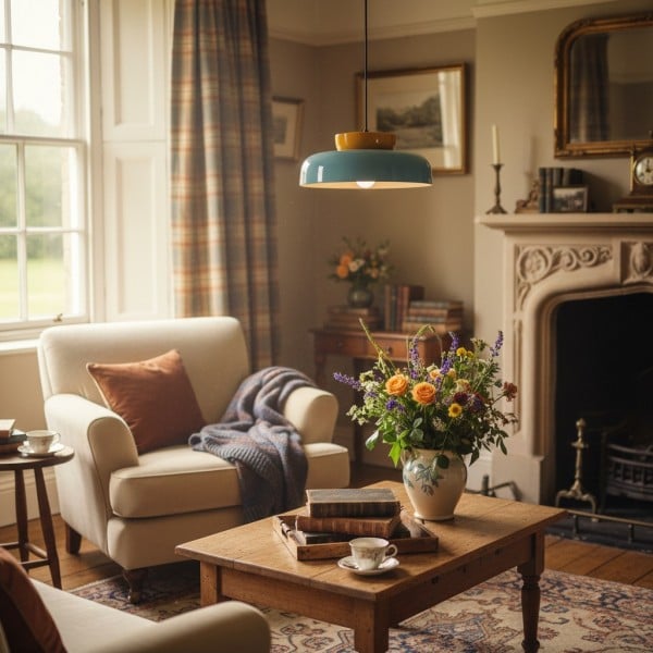 Fiesta Colorful Bowl-Shaped Pendant Light - Modern Ceramic for Dining Room T068