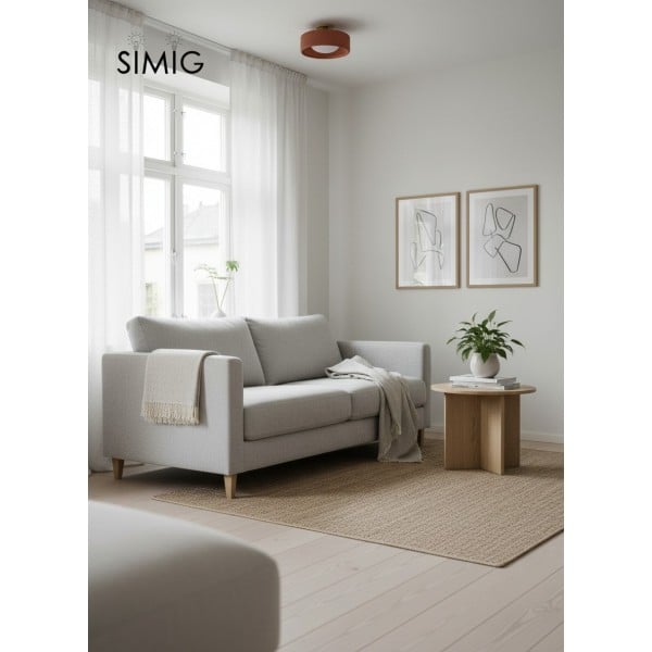 Cerova Elegant Round Porcelain Flush Mount Ceiling Light G86