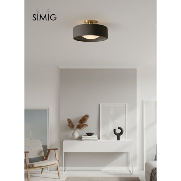 Cerova Elegant Round Porcelain Flush Mount Ceiling Light G86