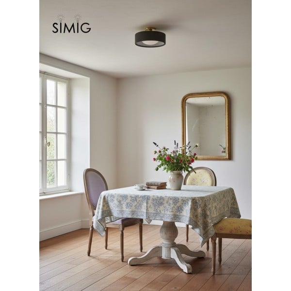 Cerova Elegant Round Porcelain Flush Mount Ceiling Light G86