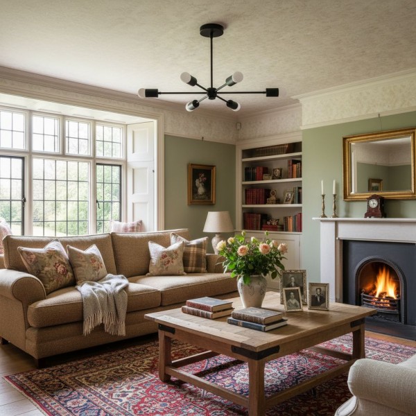 Żyrandol Mobilux Line Mid Century Modern – 6 lamp wiszących sufitowych T312